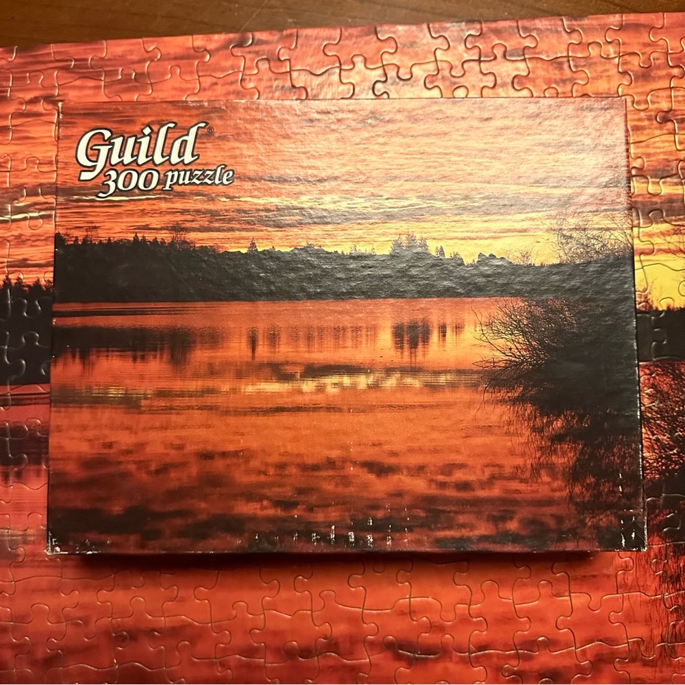 Vintage K-mart Guild Whitman - 300 piece jigsaw puzzle - Sunset